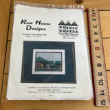 The Narrows Counted Cross Stitch Kit Row House Designs Vtg 1997 St John's NL Model