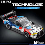 MOC Car BMW M4 GT3 Racing Car Building Block Model Kit Toy Gift 385 Pcs Model