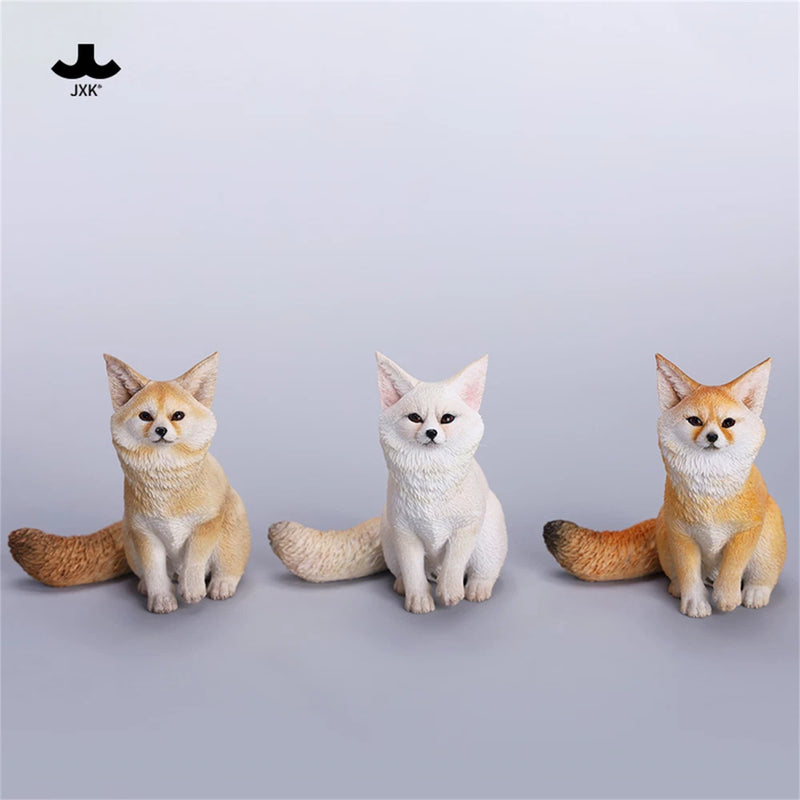 JXK 1/6 Little Fox Figure Animal Model Desktop Decorations Christmas Gift Model