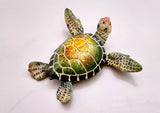 Green Sea Turtle Figurine Painted Resin (1 turtle approx. 4 inches long) Model