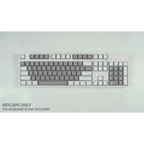 104 Keycaps Set Gray White Doubleshot Backlit OEM Height for Mechancial Keyboard Model