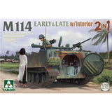 Takom #2154 1/35 M114 Early and Late Production (2-in-1) w/Interior Model