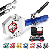 Hydraulic AC Hose Crimper Kit 7 Snap On Dies Manual Crimping Tool Set Model