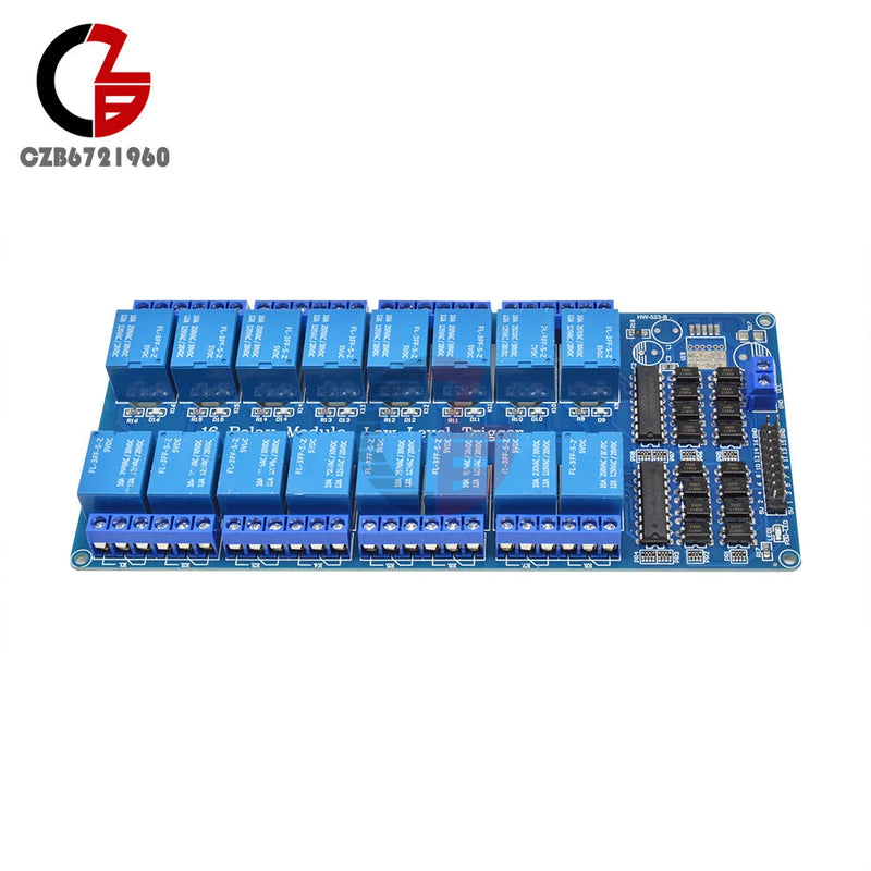 16-Channel 5V Relay Board Module w/ Optocoupler Power Supply for Arduino PIC ARM Model