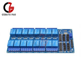 16-Channel 5V Relay Board Module w/ Optocoupler Power Supply for Arduino PIC ARM Model