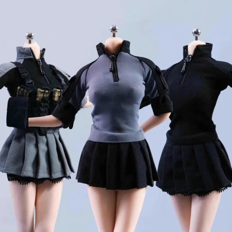 VSTOYS 19XG67 1/6 Female Shirt Skirt Combat Uniform Model For 12'' PH TBL Figure Model