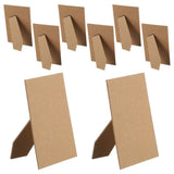 Easel Back Picture Frame Back Stand for 6" DIY Photo Board 8 Pcs & Natural Wood Model