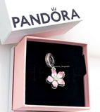 New 100% Authentic PANDORA 925 Moveable Pink Cherry Blossom Charm 790667C01 Charms