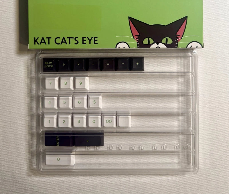 SP People KAT Cat¡¯s Eye Light Numpad Keycap Set PBT KAT Profile Brand New Model