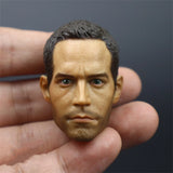 1/6 Paul Racing Driver Male Head Carved Model Fit 12'' Action Figure Model