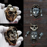 Iron Fist Craft EDC Mechanical Mask "Rose" Stress Relief 8cm Metal Model Model