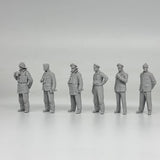 1/35 WWII Naval Submarine Crew 6 Resin Figures Model Kit Military Diorama Model