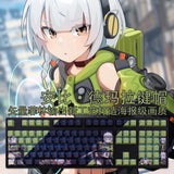 Zenless Zone Zero Anby Demara keycaps RGB PBT For Cherry MX Mechanical keyboard Model
