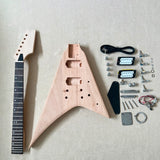 DIY 6 Sixr String  Mahogany Body Rosewood Fingerboard Electric Guitar Kit Model
