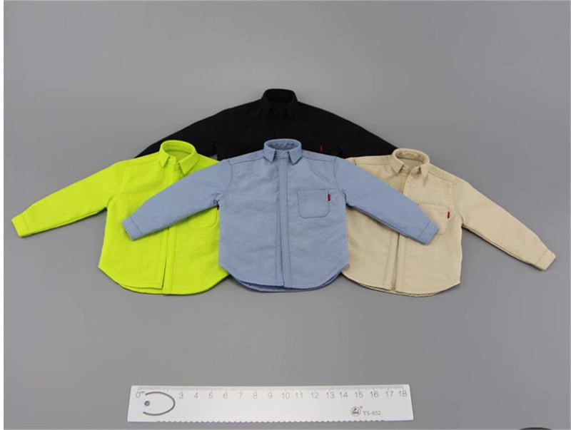 Casual Shirt 1/6 Trendy long sleeved X001 Men's Clothes toys F 12" Model figure Model