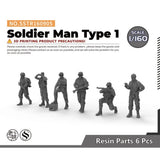 MRY-SFW SSTR160905 1/160 Model Upgrade Parts Soldier Man Type 1 Model