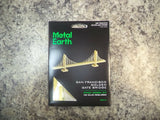 San Francisco Golden Gate Bridge Gold - 3D Metal Earth Model Kit Assemble New! Model