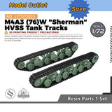 MRY-SFW 1/72 Model Upgrade Parts M4A3 (76)W "Sherman" HVSS Tank Tracks Model
