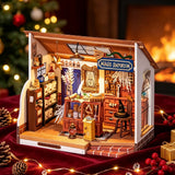 Rolife DIY Wooden Dollhouse LED Miniature Furniture Building Decor Xmas Gifts Model