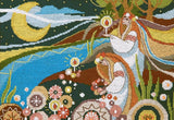 DIY Counted Cross Stitch Kit "Kupala night" 9.6x6.7 in / 24.5x17.0 cm Model