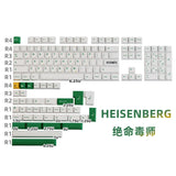 142 Keys Heisenberg Keycap Dye-subbed PBT Keycap Set For Many layout Keyboard Model