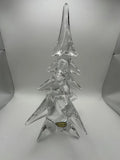 RARE* Toscany Lead Crystal Solid Art Glass Christmas Tree Made In Japan 9.5¡± EUC Model