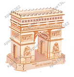 DIY 3D Wooden Hand Craft Puzzle ArcDe Triumph Model Building Assembly Gift Kits Model