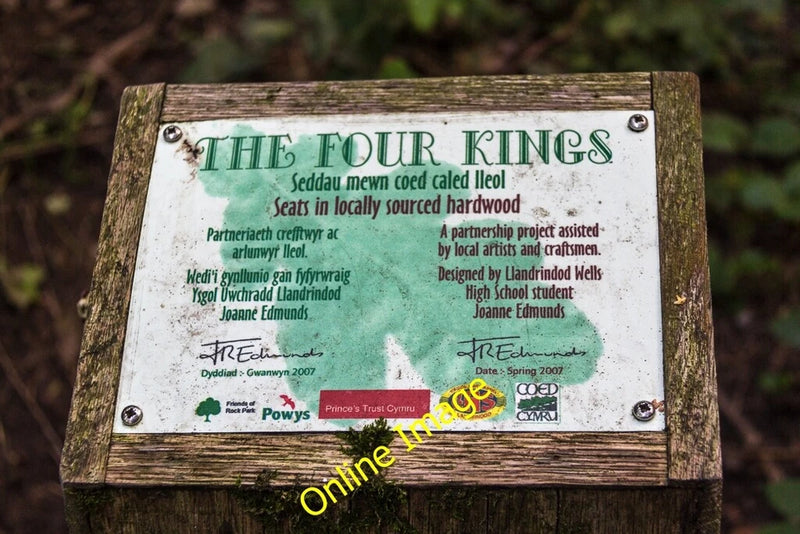 Photo 6x4 Information Board, Rock Park, Llandrindod Wells, Powys Llandrin c2013 Model