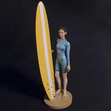 1/20 Die-casting Resin Model Assembly Kit, GK?? Resin Surfing Beauty, Unpainted Model