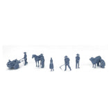 Outland Models Railroad Scenery Country Farmer Peasant Figure Set HO Scale 1:87 Model