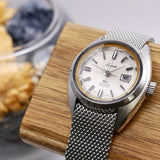 Vintage Linda Orient Mechanical Hand Wind Watch 1970s Export Model Cut Glass Model
