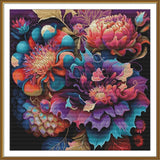 Counted Cross Stitch "Tropical variety" Embroidery Kit Unprinted ??anvas Nova Model