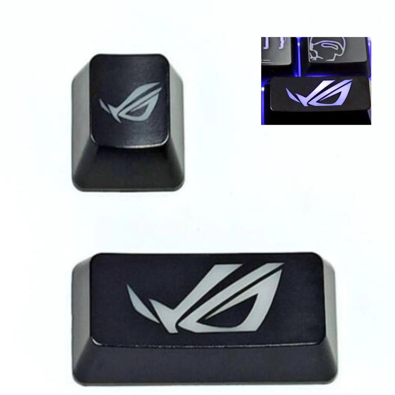 2pcs Mechanical Keyboard Keycaps Translucent ESC+Enter Key Caps 2.25U R2 Keycap Model