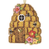 Beehive House Cross Stitch Kit Mill Hill 2022 Ornament MH162214 Model