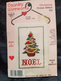 What's New "Noel Tree" Cross Stitch Kit Size 3 1/2" x 7" Model