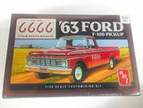 AMT Four Sixes Ranch '63 Ford F-100 Pickup 1:25 Customizing Kit AMT1559 New Model