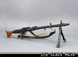 1/6 Scale WWII MG34 Weapons Model Accessories for 12" Solider Action Figure Part Model