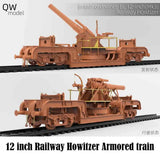 QW-model 1/72 British Ordnance 12 Inch Railway Howitzer Armored Train Model Kit Model