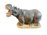 Hand Painted Resin ??Open Mouth Hippo ?? Figurine.  Excellent Condition Model