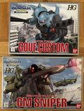OVA MS Gundam The 08 Team Bundle of 2 HG 1/144 Kits (GM Sniper & Gouf ) 1999 Model