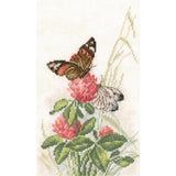 RTO counted Cross Stitch Kit "Butterflies on cllover" M521, 14x23 cm, DIY Model