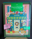 AVEC Framed DIY Diamond Painting Poster Kit Coffee Shop 11.81 x 15.75 in Model