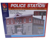 Police Station Building Kit HO Scale Model Railroad 433-1382 Life-Like Trains Model