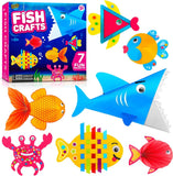 Arts and Craft Kit for Toddlers Ages 3, 4, 5 Years - Create 7 Fun Fish Charac... Model