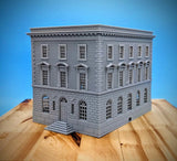 S Scale - Bronx NY Police Station #4 - 1:64 Scale Building Model