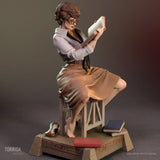1/24 Scale 75mm Evelyn Resin Figure Unpainted Unassembled Model Kit Toys Model