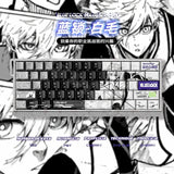 BLUE LOCK Nagi Seishiro Cosplay Anime Craft Mechanical Keyboard Keycap Mascot Model