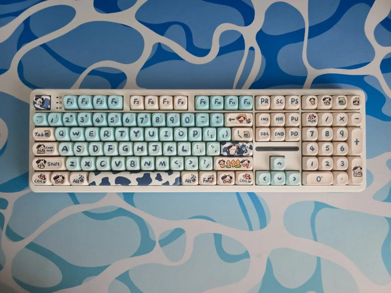 Creamy + Thocky Aula F108 | Custom Modded 100% Wireless/Wired Keyboard Model