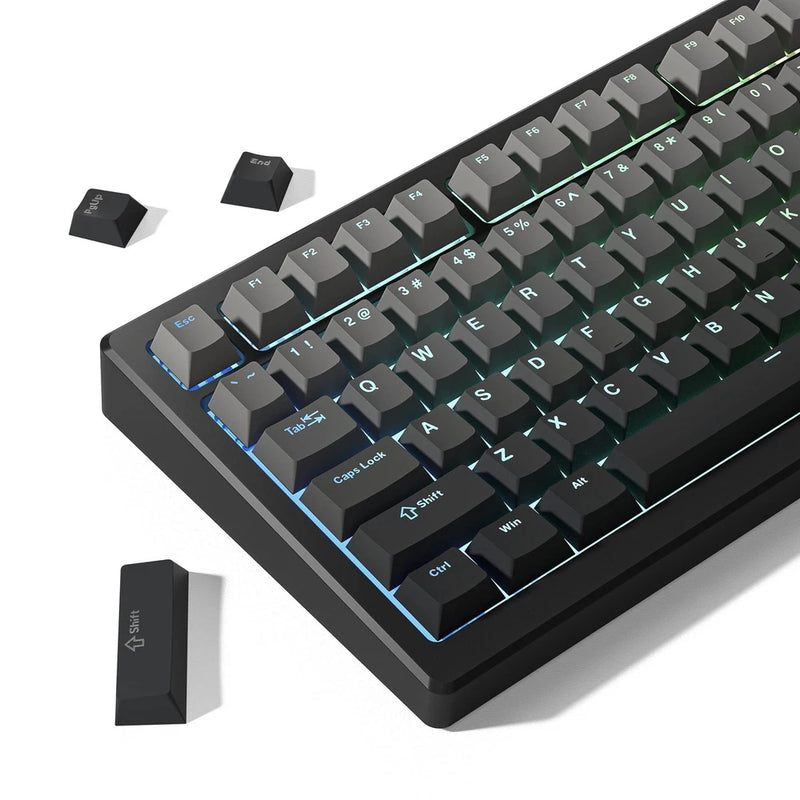 Shine Through PBT Keycaps 60 75 100 Percent Cherry Profile, Custom Key Cap Do. Model