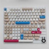 Soybean Milk Theme MA Height PBT Dye-sub Keycaps No Box for Cherry MX Keyboard Model